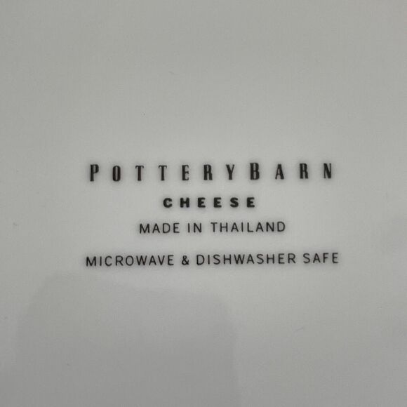 Pottery Barn Appetizer Plates Salad Set of 4 Wine & CHEESE Themed EUC MINT - Picture 3 of 10